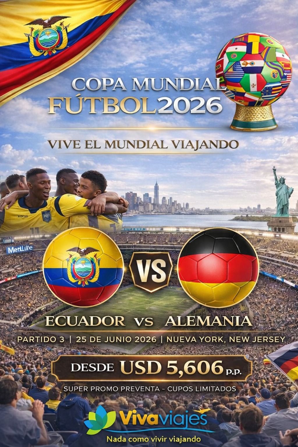 ¡VIVAVIAJES TE LLEVA AL MUNDIAL 2026!