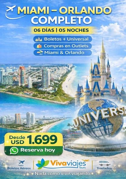 LA MAGIA DE MIAMI Y ORLANDO